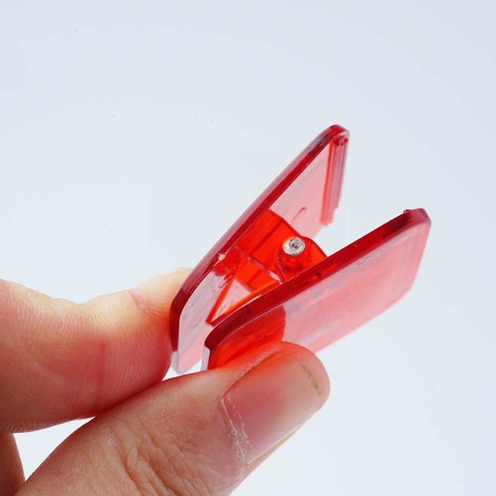 Colorful Acrylic Clamp Paper Clips Ticket Holder Paper Documents Organizer Hinge Clip Binder Clip For Office And School Sup G1n9