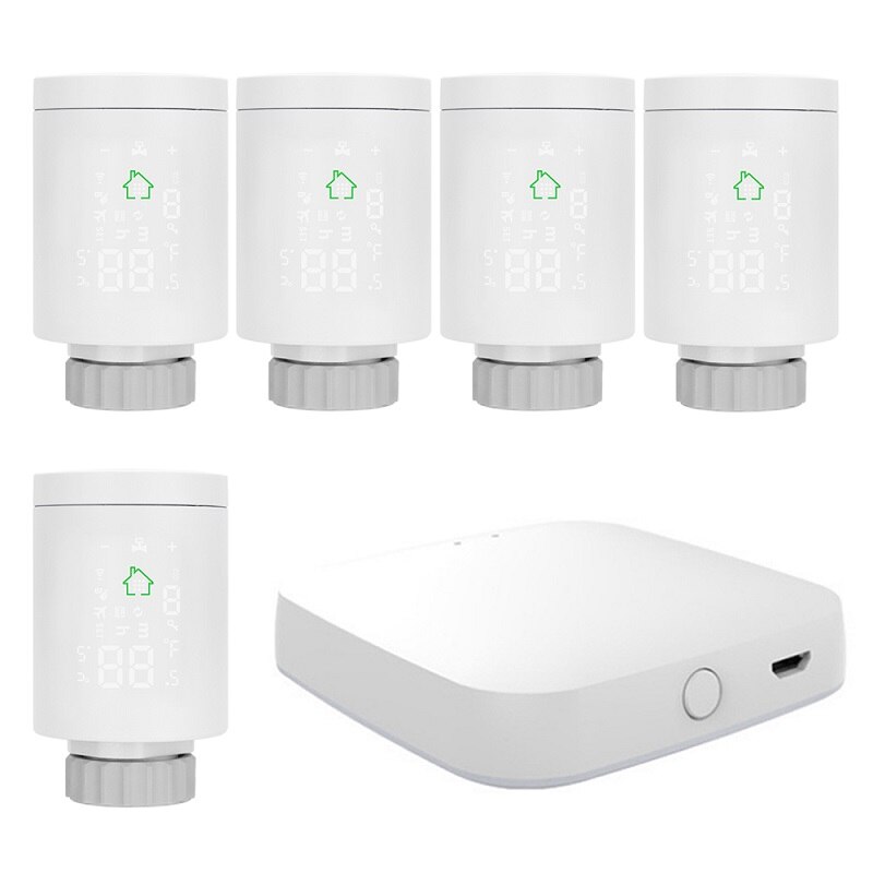 Tuya ZigBee3.0 Smart Radiator Actuator Thermostat Heater Temperature Controller Voice Control Works With Alexa Google Home