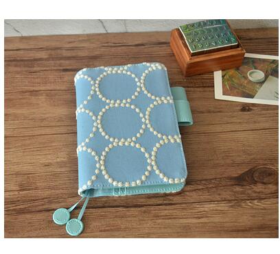 Cute Embroidery Soft Cloth Cover For Standard A5/A6 Fitted Paper Book 1 Piece: B / ONLY A5 COVER