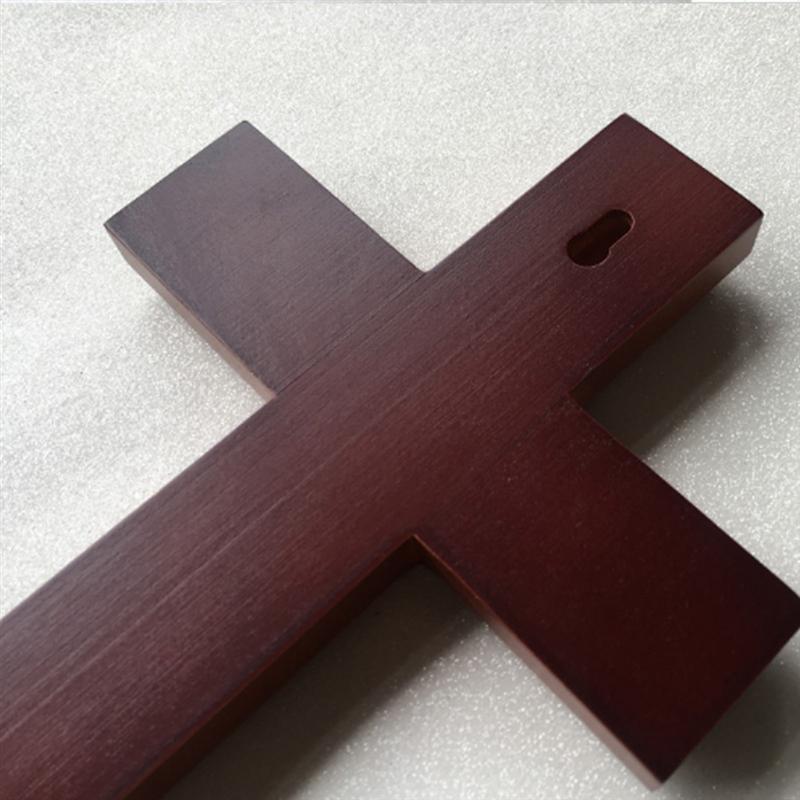 32Cm Muur Opknoping Kruis Decoratie Jesus Cross Craft Decor Wanddecoraties Mahonie Kruis Voor Home Decor