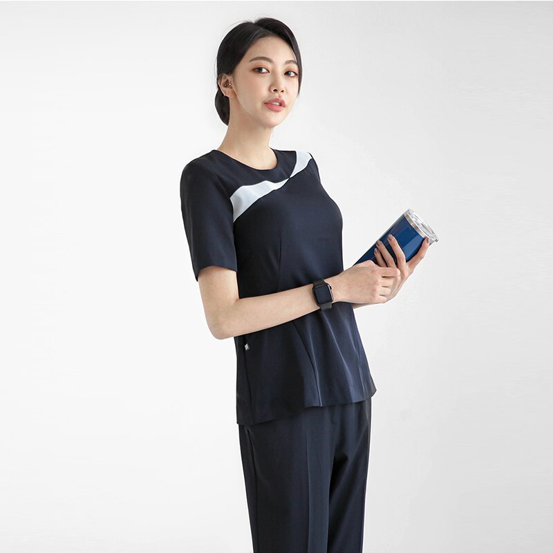 Beauty Salon Work Clothes Summer Beautician Work Suit Women Manicurist Uniform Spa Uniform Set Clothing Hairdresser