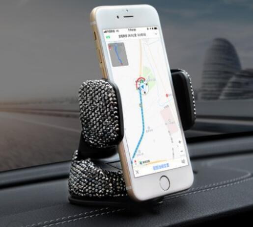 Krystall rhinestones universell bil telefonholder til iphone smarttelefon mobiltelefon auto holder stativ luftventil telefonholder: 04