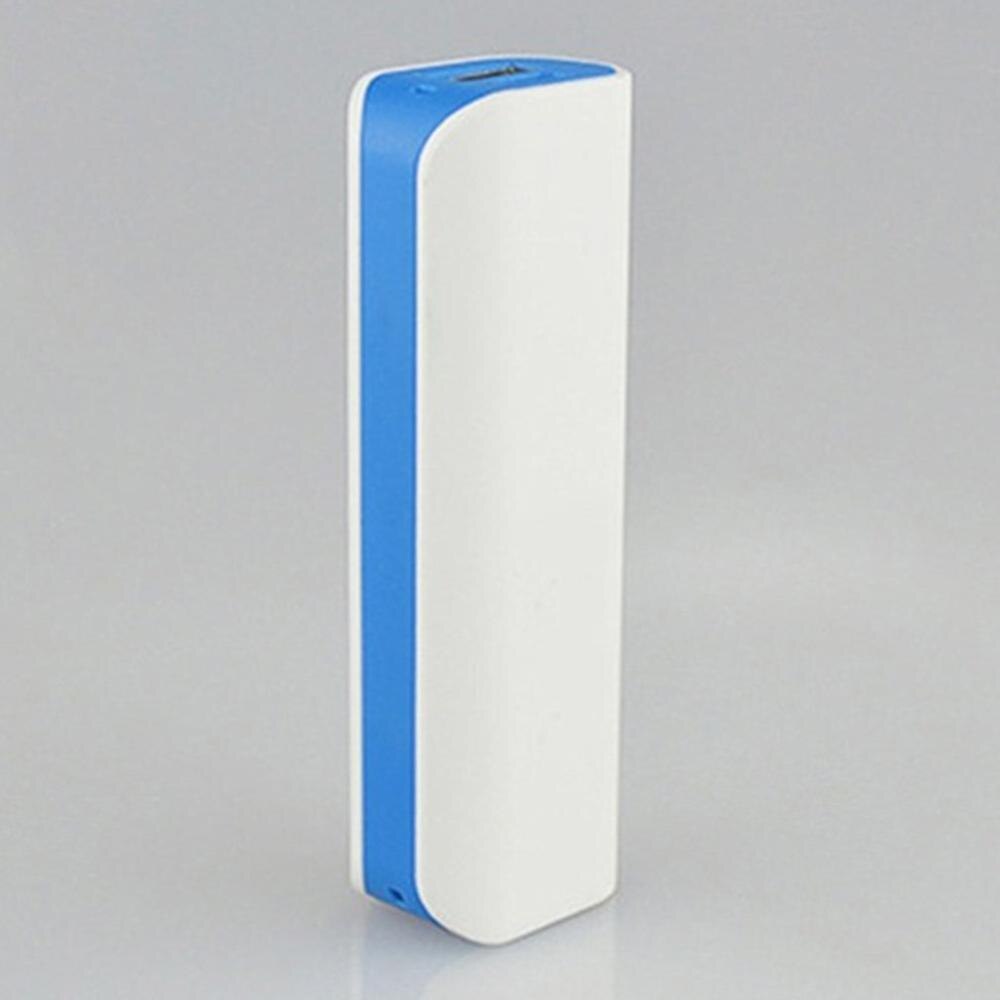 Power Bank SHELL Free Welding USB Ports Power Bank Case PCB Charger Case DIY Kits Powered by 2600mah 18650 Battery(not Included: Blue