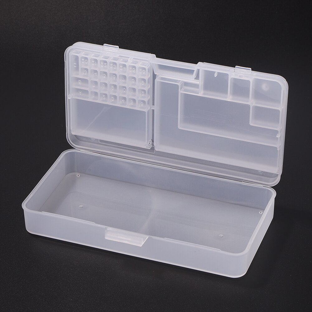 Draagbare Ic Chips Component Schroeven Opbergdoos Double-Layer Mobiele Telefoon Componenten Organizer Telefoons Reparatie Gereedschap Opbergdoos