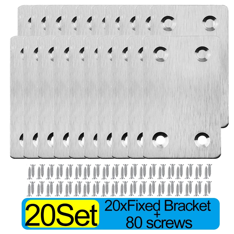 Placa de reparo de dobradiça de aço inoxidável, ferramenta de montagem de dobradiças de móveis para armário, cozinha, porta, placas de fixação, suporte de canto: TRANSPARENT