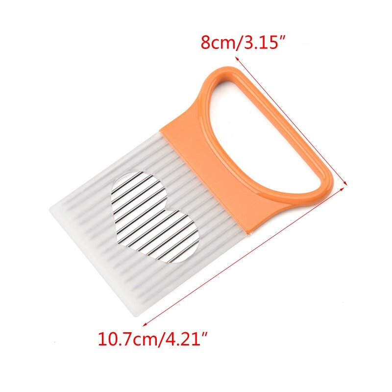 Couteau à oignon en acier inoxydable, fourchette à oignon, trancheuse à fruits et légumes, coupe-tomate, support d&#39;aide sûr pour accessoires de cuisine