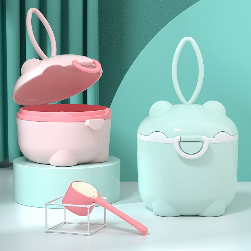Milk Powder Box Baby Milk Powder Portable Cute Pig Food Storage Box Essential Cereal Infant Toddle Snacks Container No Bpa