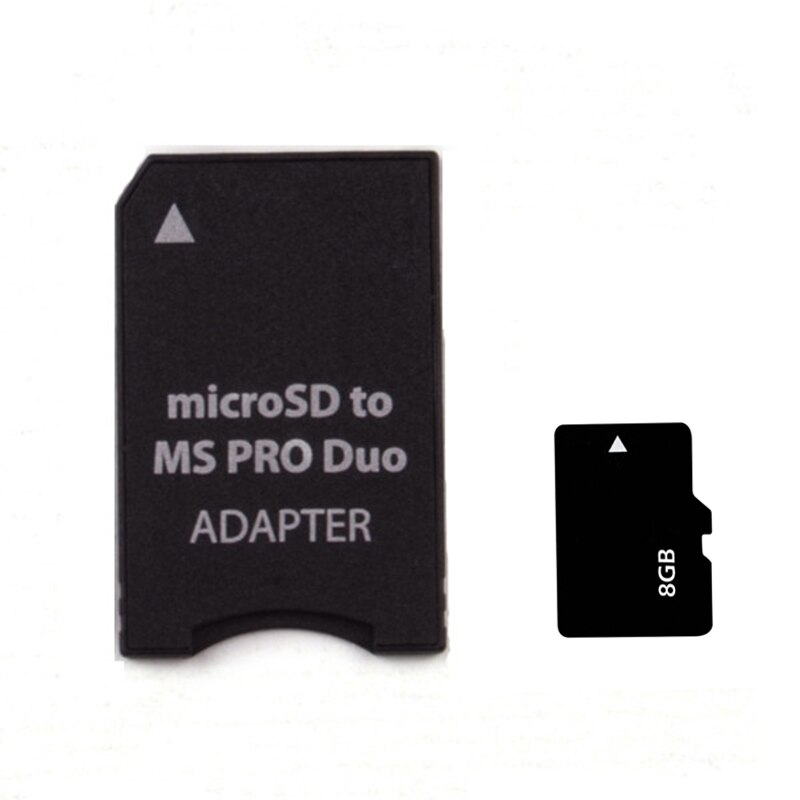 Micro TF Card To MS Card MS Pro Duo Adapter Micro Card 64MB 128MB 256MB 512MB 1GB 2GB Card+Memory Stick Converter: 8GB