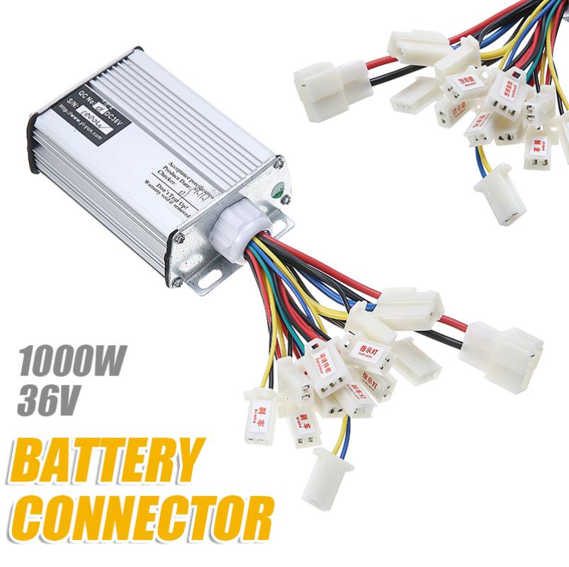 Dc 36v 1000w borstad regulator hastighet dc motor controller scooter cykel e-cykel elmotor tillbehör