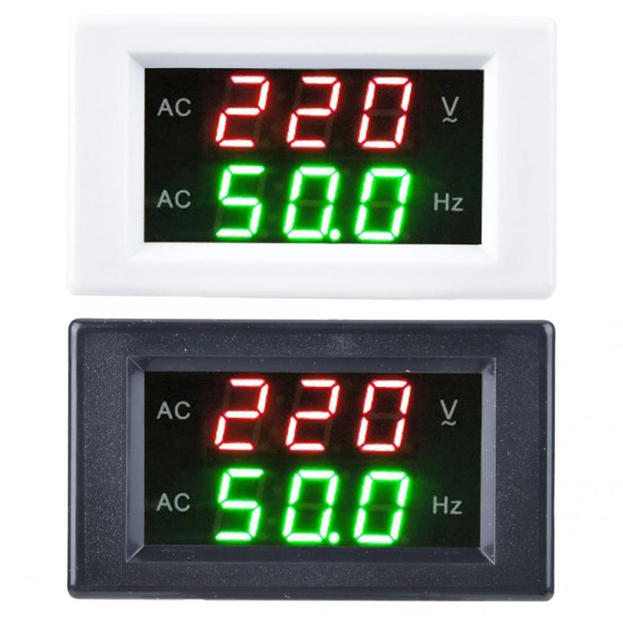 Digital Frequency Meter Generator Dual Display LED Digital AC Voltmeter Frequency Meter Testing Tool