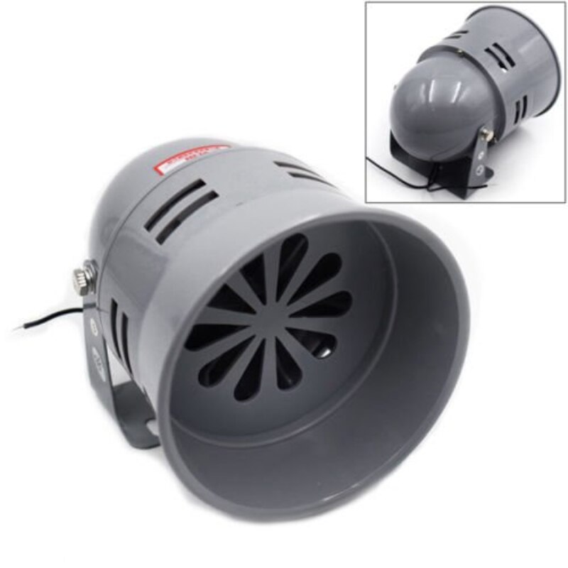 Big Size 12v Air Raid Siren Horn Tornado Alarm Real Motor Drive Police Fire Good: Default Title