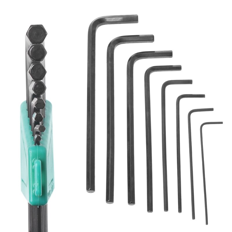 8Pcs/Set 1.5mm-6mm Hexagon Hex Allen Key Wrench Kit Spanner Repair Hand Tools