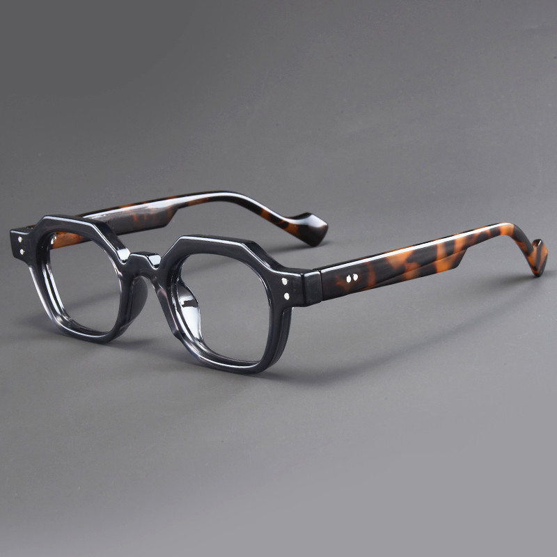 Ahora retro polygon leesbril voor mannen en vrouwen met presbyopie, vintage montuur, dioptrie 0+1.0+1.5+2.0+2.5+3.0+3.5+4.0: Rood / +400