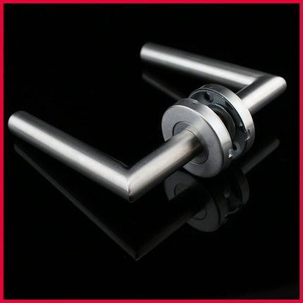 Modern Fire prevention stainless steel tube door pull handle stainless steel latch fInvisible door handle split lock handle
