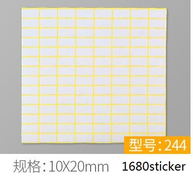 Etiquetas adhesivas blancas en blanco, papel autoadhesivo, pegatinas de nombre, etiqueta de nota en blanco, pegatina de papelería DIY, 15 hojas: YELLOW