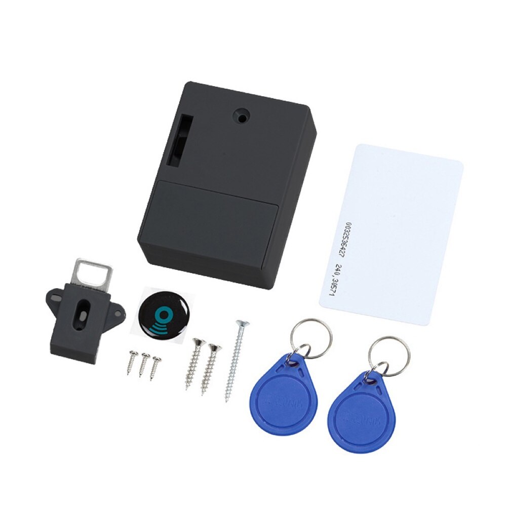 Electronic Sensor Lock Electronic Digital Invisible Keyless Sensor Lock for Wardrobe Cabinet Drawer: Black