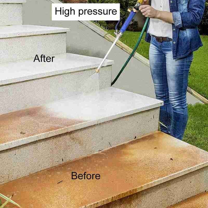 1pc hogedruk waterpistool metaal hogedruk kracht hogedruk auto voor het reinigen van gereedschap hogedrukreiniger pistool hydro home spray w  t6 l 8