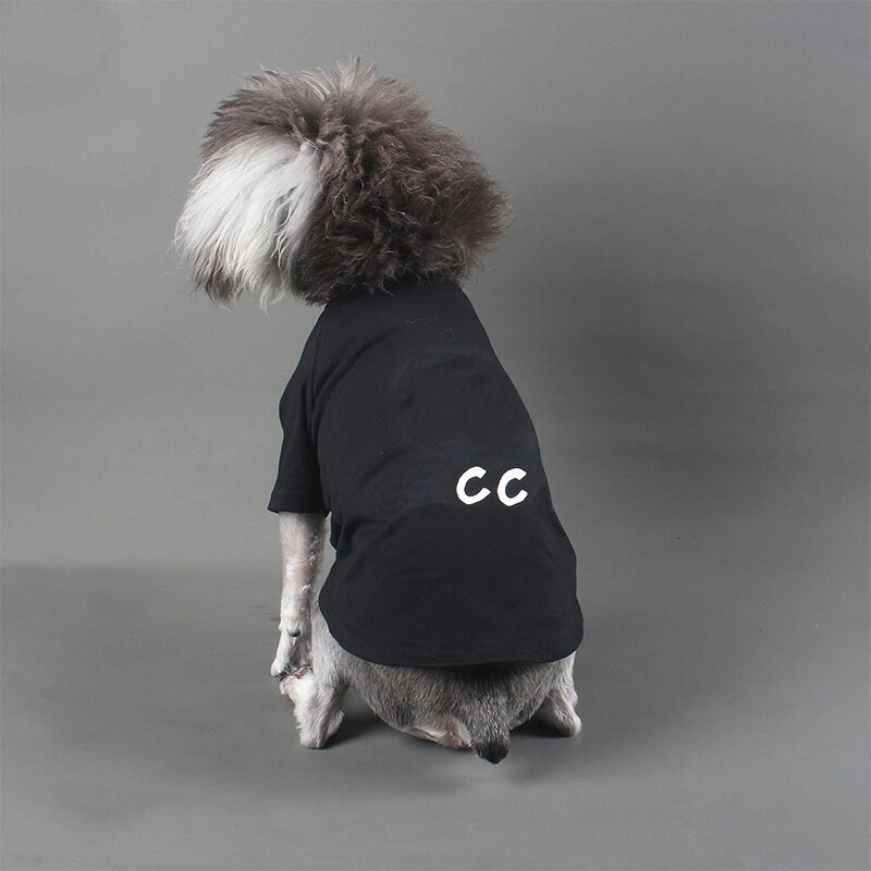 T-shirt carlin en coton d'été | Avec lettres imprimées, déguisement de chiot PC1417