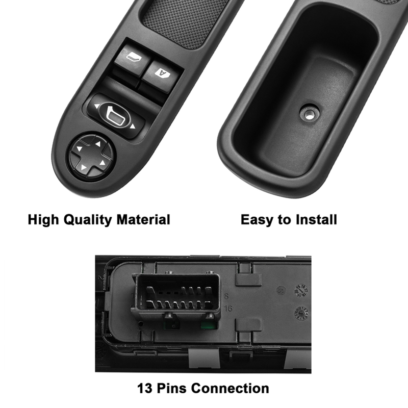 Auto Accessoires Voor Peugeot 207 Citroen C3 Picasso 07-14 Linksvoor Drive Side Elektrische Master Ruitbediening Oem 6554.QC 6554QC