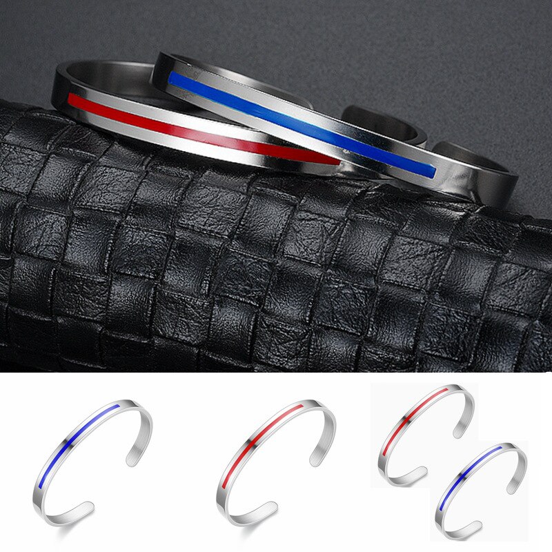 2022 Fashion C Shape Bangle Bracelet uomo donna apertura larghezza 6mm bracciale in acciaio inossidabile per uomo donna gioielli regalo