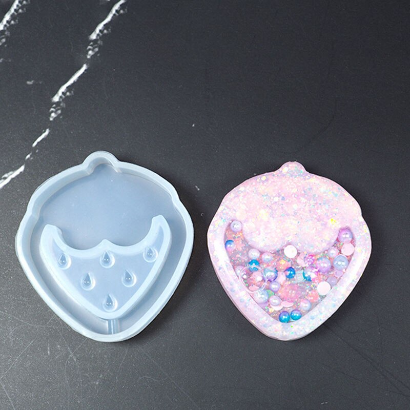 1pcs Shaker Molds Quicksand Epoxy Popsicle Resin Molds Silicone Mold Star Bear Key Chain Charm Craft Pendant Tools: 1