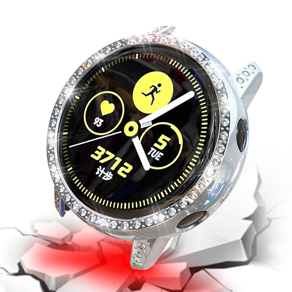 Film PC Case for Samsung Galaxy Watch Active 2 Cover 40mm 44mm Women Diamond Protector Shell Lightweight Bumper Active 40mm