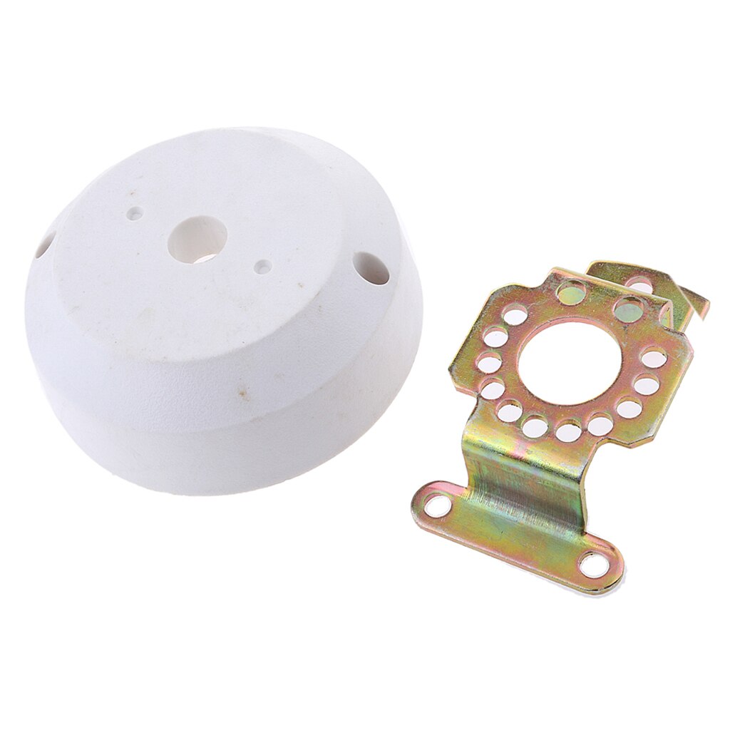 Marine Cable Steering 90 Degree Bezel Kit Boat Outboard Engine Helm White