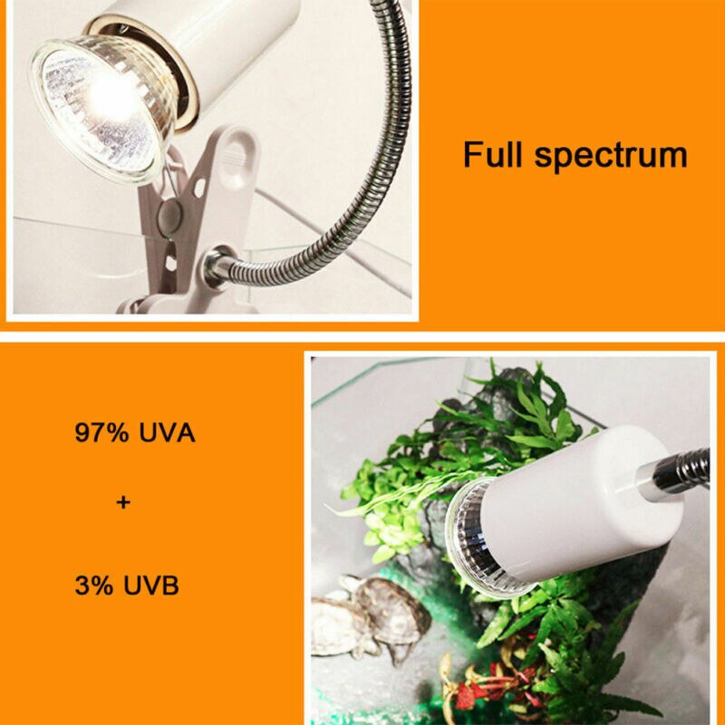25W/50W/75W gad domowy Blub pełne spektrum UVA UVB 3.0 E27 rury żółw Tuff żółw lampy grzewcze słońce Blub lampy ultrafioletowe