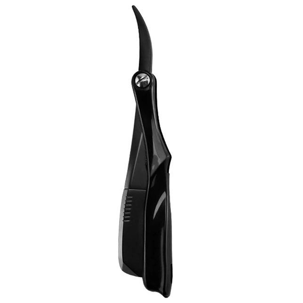 Maquinilla de afeitar Manual para Barba, afeitadora de pelo de mano plegable, herramientas de depilación (sin rebanada de afeitado), accesorios para peluquero y salón: Azul