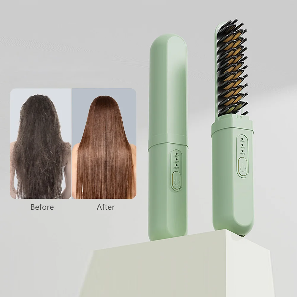 Mini draagbare draadloze stijltang Oplaadbare negatieve ionen Dual-purpose stijltang Krultang Haarstijltool