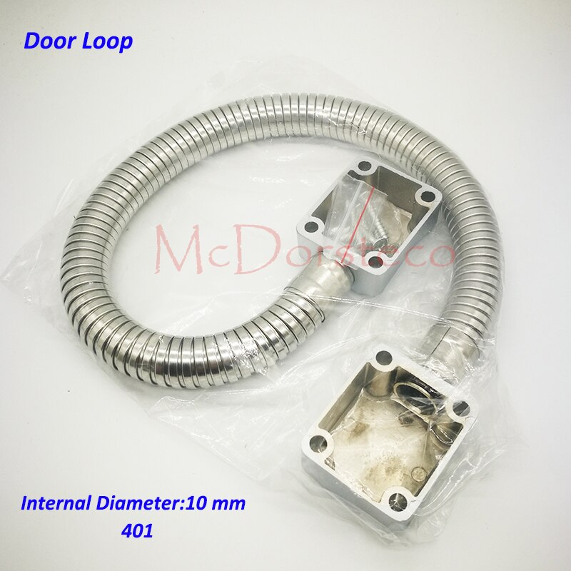 Metal protect wire door loop for access control Zinc Plated with metal heads Stainless steel access cable protection Loop
