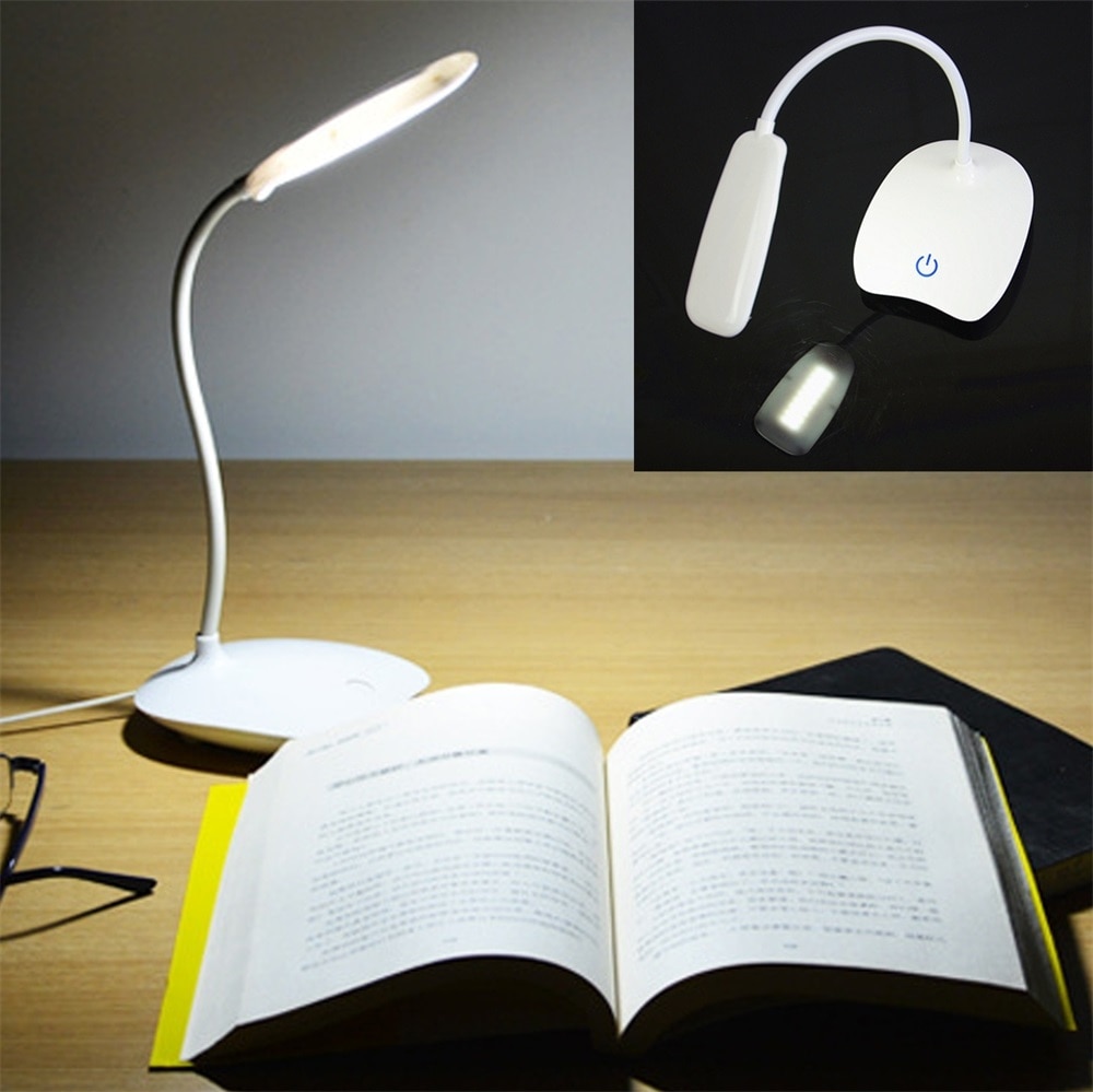 Junejour LED rechargeable par usb bureaux lampe de Table intensité réglable lampe de lecture Protection des yeux interrupteur tactile lampes de bureau 3 Modes