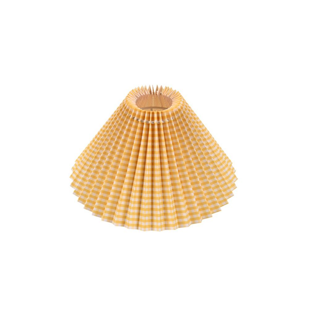 Pantalla plisada de tela para decoración de techo, cubierta de lámpara de mesa lavable moderna, cubierta de tela para candelabro Retro DIY, sala de estar y comedor: Naranja