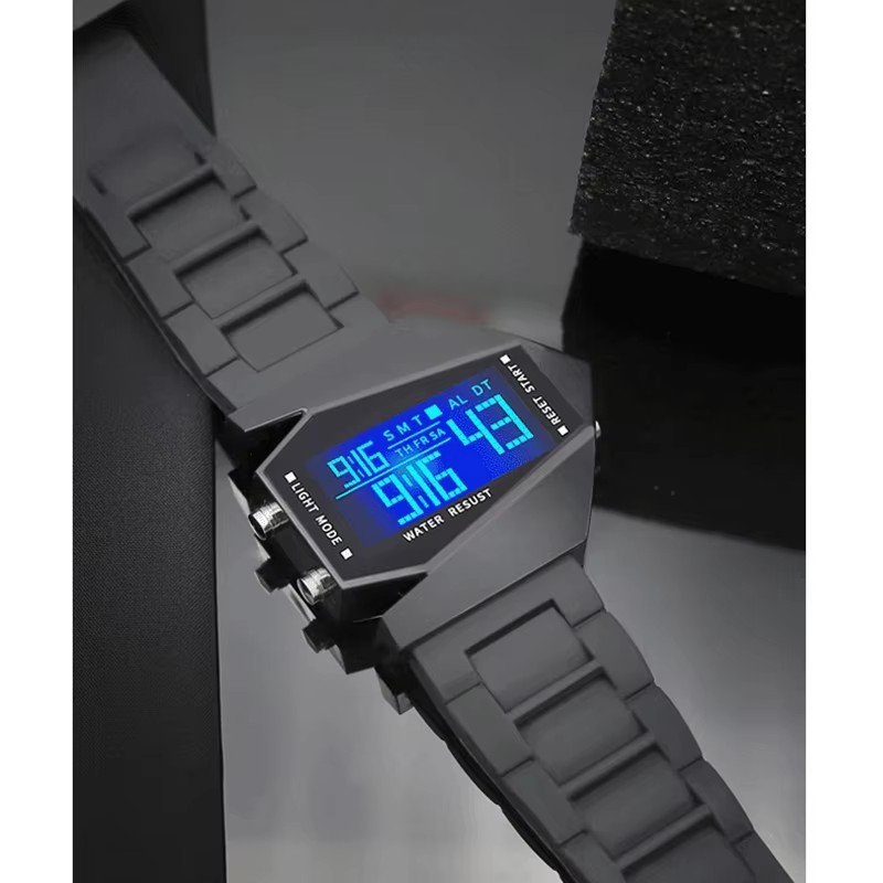 Reloj Digital para hombre y mujer, reloj despertador deportivo, reloj de avión de combate multifuncional, reloj de pulsera para parejas, relojes para niños y estudiantes