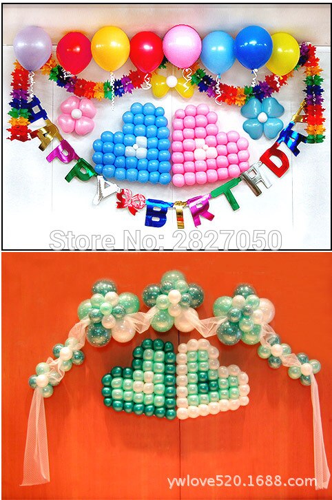 100 STÜCKE Abnehmbare Aufblasbaren Ballon Kleber Party Hochzeit Geburtstag Dekoration Ballon Zubehör Hochzeit Liefert Band