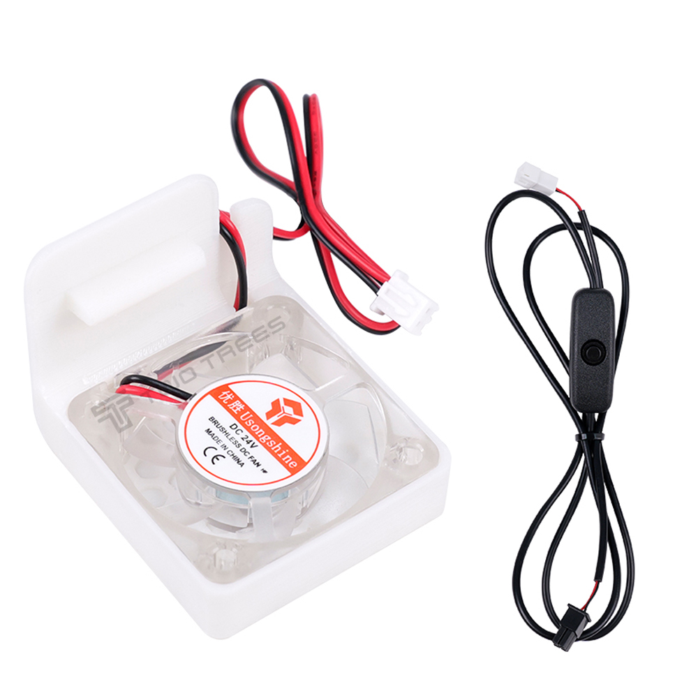 Per Bambu Lab A1/A1 mini Estrusore Ventola di raffreddamento del motore Espandi Kit Raffreddamento rapido con interruttore di indipendenza Accessori per stampante 3D: BIANCO