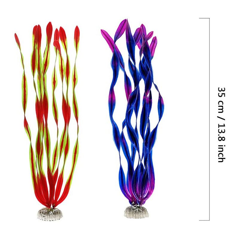 Artificial Water Plants Large Aquarium Plants Plastic Aquarium Decorations Vivid Simulation Creature Aquarium Landscape XBFF