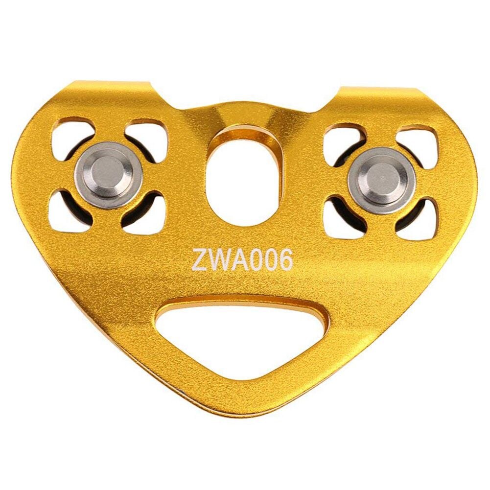 10.6 * 7.2 cm 30KN Pulley Tandem Pulley Tandem Pulley for 8-13mm Ropes For Climbing/Rescue/Aloft Work/Technique/Caving etc