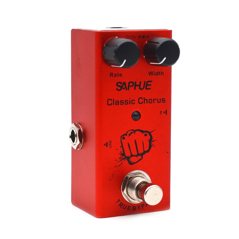 SAPHUE Electric Guitar Pedal Vintage Overdrive/Distortion Crunch/Distortion/US Dream/Classic Chorus/Vintage Phase/Digital Delay: Classic Chorus