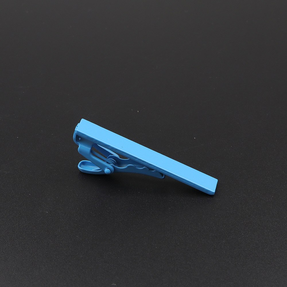 4.5cm Men Dress Colorful Tie Clips Exquisite Simple Business Necktie Clip Slim Ties Clips Suits Accessories Jewelry: 8
