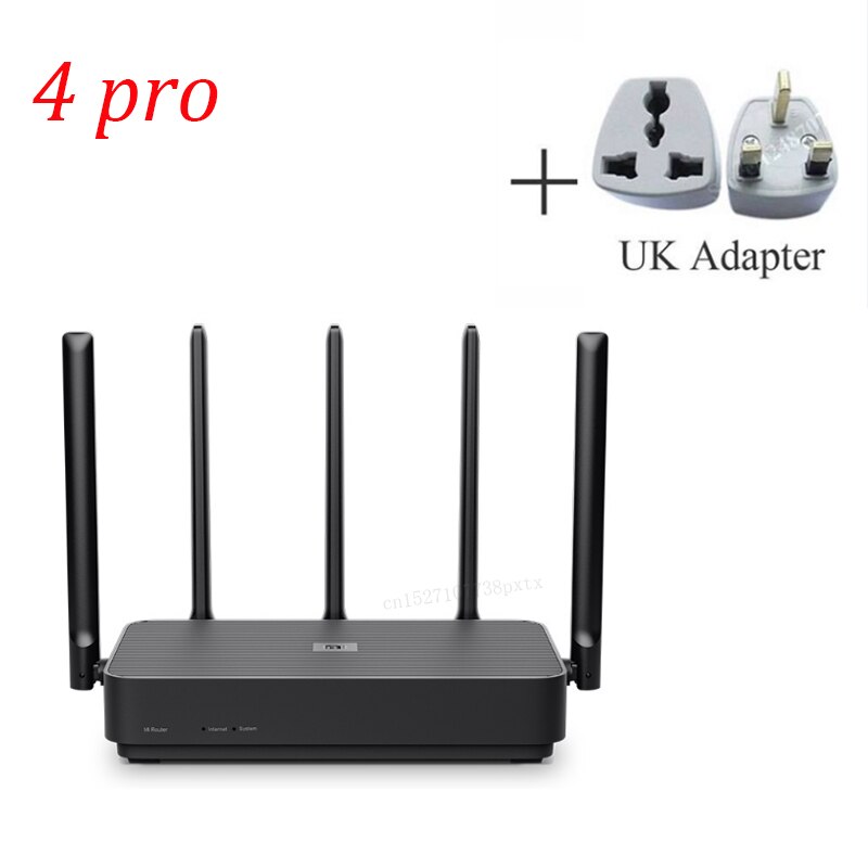 Xiaomi router 4 zawodowiec Gigabit 2.4G/5.0GHz dwuzakresowy 1317 mb/s 128Baran Wifi przekaźnik 5 anteny o wysokim zysku szerszy router bezprzewodowy IPv6: Add AU adapter