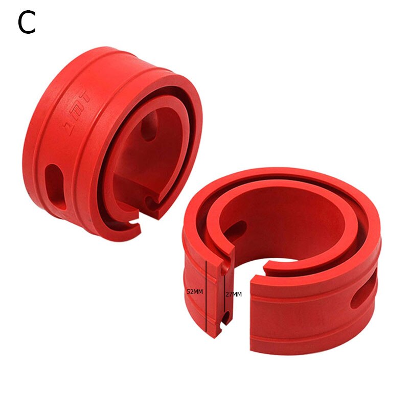 2 Pcs Rode Kleur Auto Styling Auto Schokdemperveer Bumper Power Buffers Een/Een Plus/B/ B Plus/C/D/E/Type Springs Bumpers Kussen: C Type