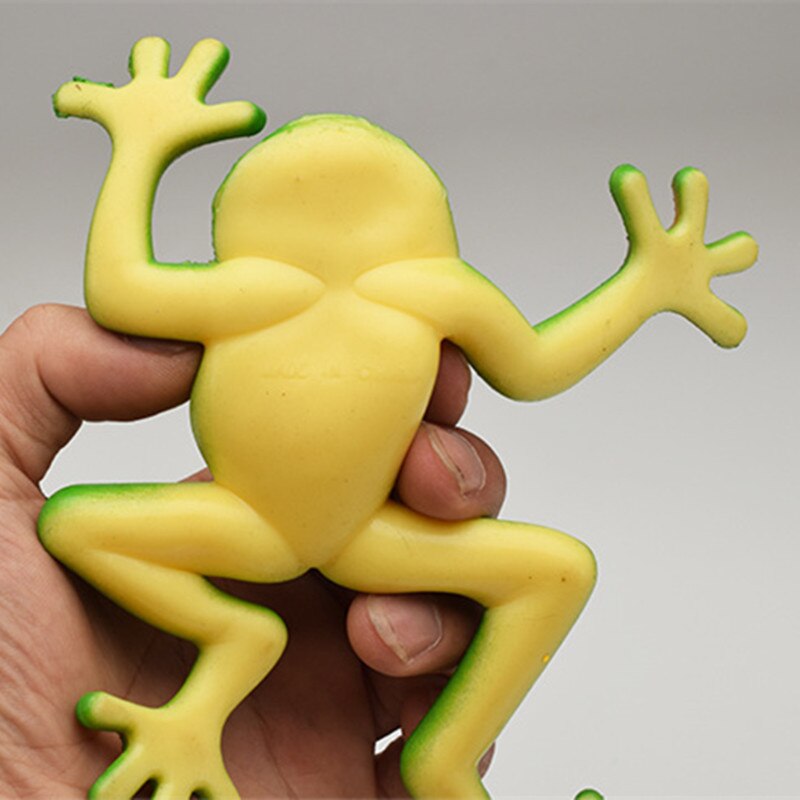 Jouet pour enfants en plastique, 15x15cm, vent délicat, modèle de grenouille, ensembles de jouets pour enfants, éducatif d&#39;émulation, forêt de pluie, vert, or, décor de paysage