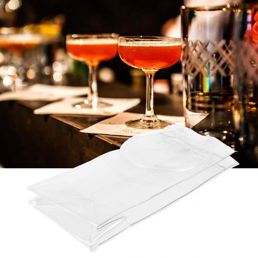 Ice Bag Thick Transparent PVC Cold Drink Ice Bag Wine Champagne Cocktail Refrigerated Bag Bar Beer Cooling ice Bag
