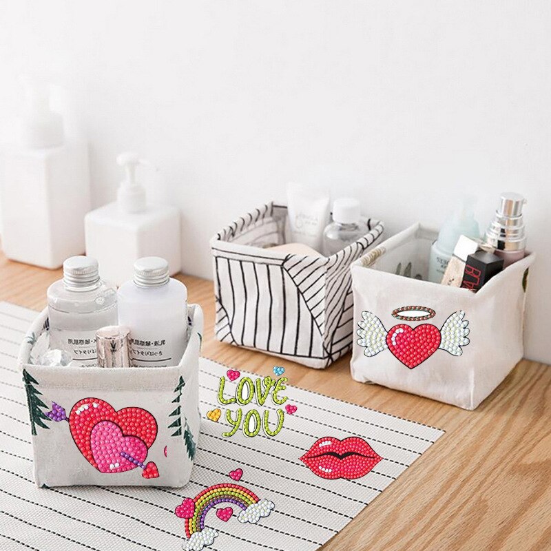 Diamond Painting Stickers Kids 5D DIY Art Craft Guitar Suitcase Sticker Painting with Diamonds by Number for Children Decoration