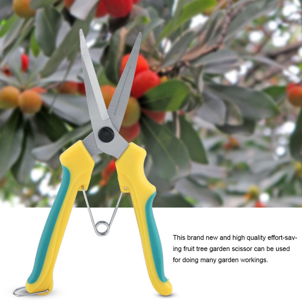 Upgraded Pruning Shear Garden Scissor Gardening Branch Pruner Cutter With Lock Spring Garden Picking scissors tools