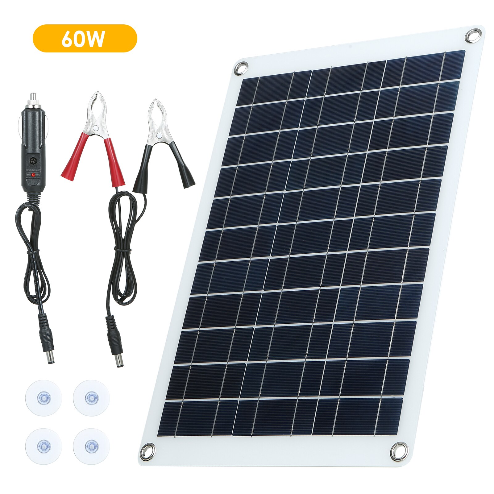 60W 5V/18V Portable Flexible Foldble Solar Panel Kit Solar Panel For Car/Boat/ Home Solar Battery Can Charge