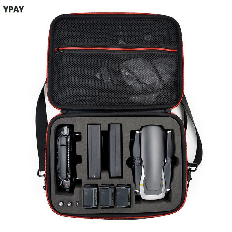 Bolsa de almacenamiento resistente al agua estuche rígido para llevar DJI MAVIC Air Drone y 3 baterías y accesorios bolsa de transporte con St