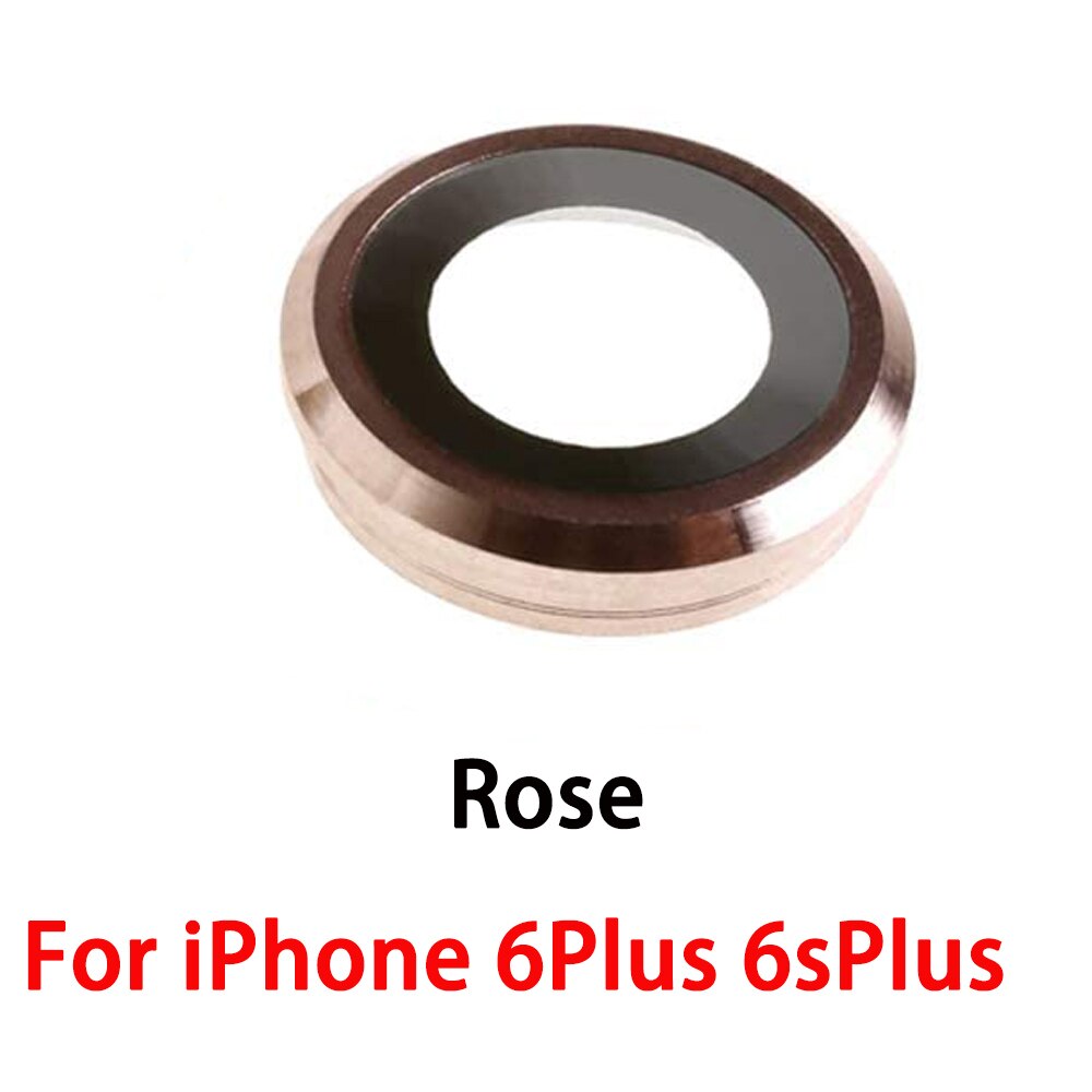 Tylna tylna osłona obiektywu szklana pokrywa z ramką część zamienna do iPhone 6 6s 6Plus 6splus 7 7Plus 8 8Plus: 6P 6SP Rose