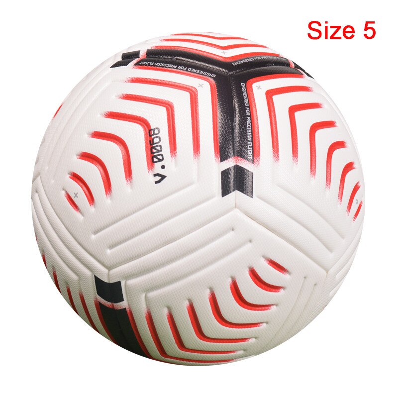 PU Match futebol Seamless Offical 4 Training Outdoor Football Material Size Team bola Sports de Size 5 Goal Soccer Ball Offi: Coral Red